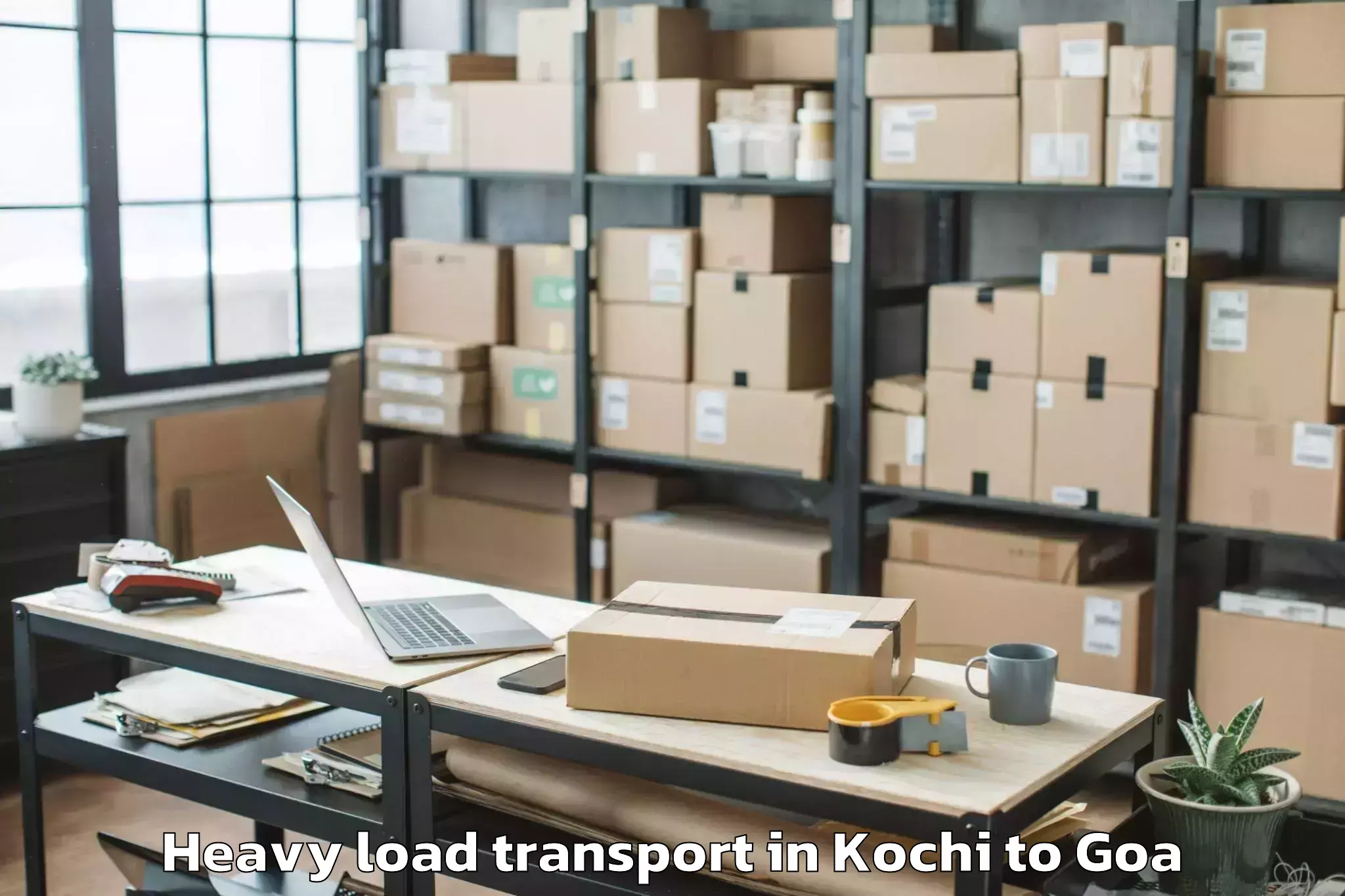 Easy Kochi to Morjim Heavy Load Transport Booking